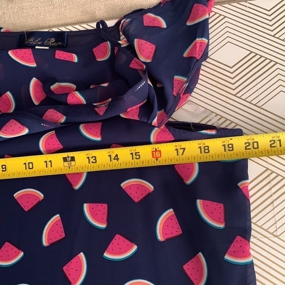 NWT Blue Rain Blue & Pink Dress Size L - Picture 10 of 12